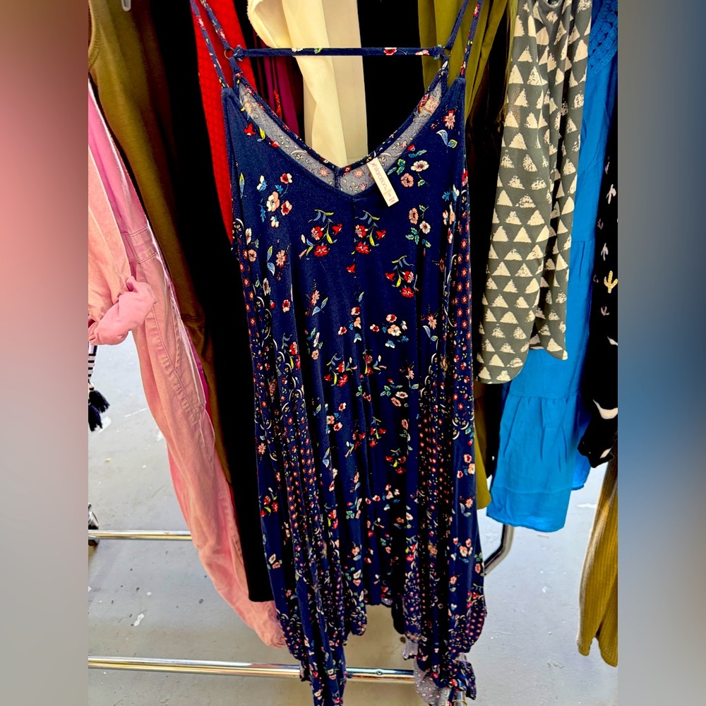 Xhilaration Blue Floral Dress